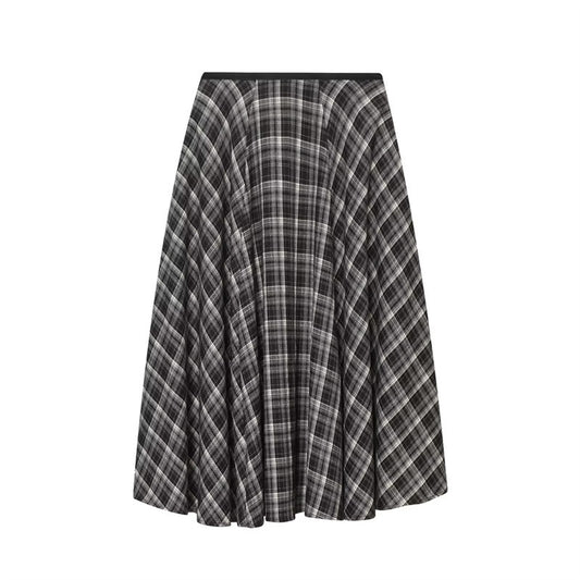 Women's Loose Plaid Midi Dress