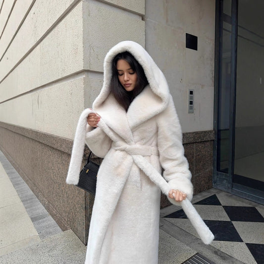 Long Hooded Coat For Women