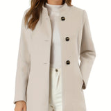Women's Coat Fashion Casual Solid Color Autumn And Winter