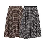 Women's Loose Plaid Midi Dress