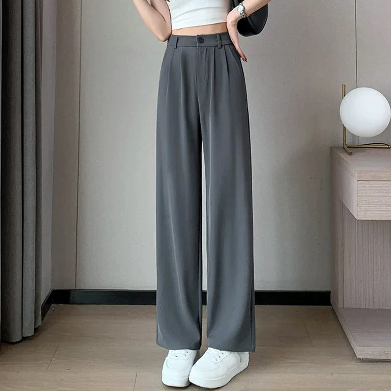 Women's New Versatile Straight-leg Loose Wide-leg Pants