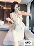 Knitted Women's Skirt Elegant Style High-end Sense
