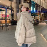 Korean Style Loose Autumn Winter Coat Cotton-padded Jacket