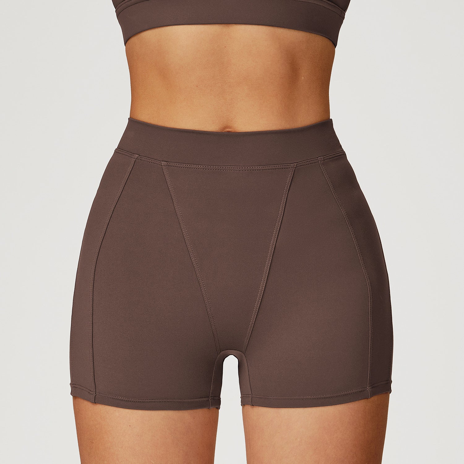Nude Feel Yoga Shorts High Waist Tight Workout Shorts