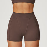 Nude Feel Yoga Shorts High Waist Tight Workout Shorts