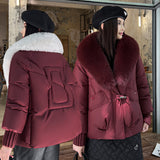 Large Size Straight Thickened Cotton-padded Coat