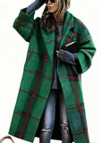 Lady's Multi -color  Long-sleeved  Coat