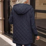 New Hooded Fleece Padded Coat Women