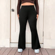 Simple Commuter Style Slim Fit Wide-leg Pants