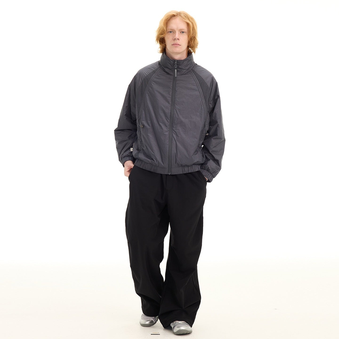 Lightweight Fleece Windproof Warm Stitching Loose Thick Cotton-padded Jacket