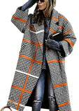 Lady's Multi -color  Long-sleeved  Coat