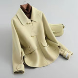 Women's Loose Large Size Autumn And Winter Thickening Double-sided Woolen New Coat