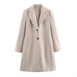 New Fall Women's Clothing Fashion Soft Padded Shoulder Overcoat Jacket