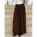 Women's Polyester Blended Fall Winter Skirt