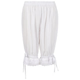 European And American Solid Color Lace Loose Women's Pants Bloomers Lace Shorts Large Size