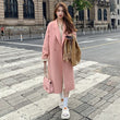 Autumn And Winter New Korean Style Loose Mid-length Hepburn Style Woolen