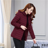 Women's Short Middle-aged And Elderly Padded Down Jacket Large Size Slim Fit