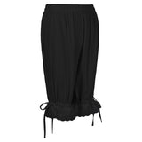 European And American Solid Color Lace Loose Women's Pants Bloomers Lace Shorts Large Size