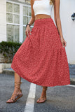 Floral Slim-fitting High Waist Skirt For Women