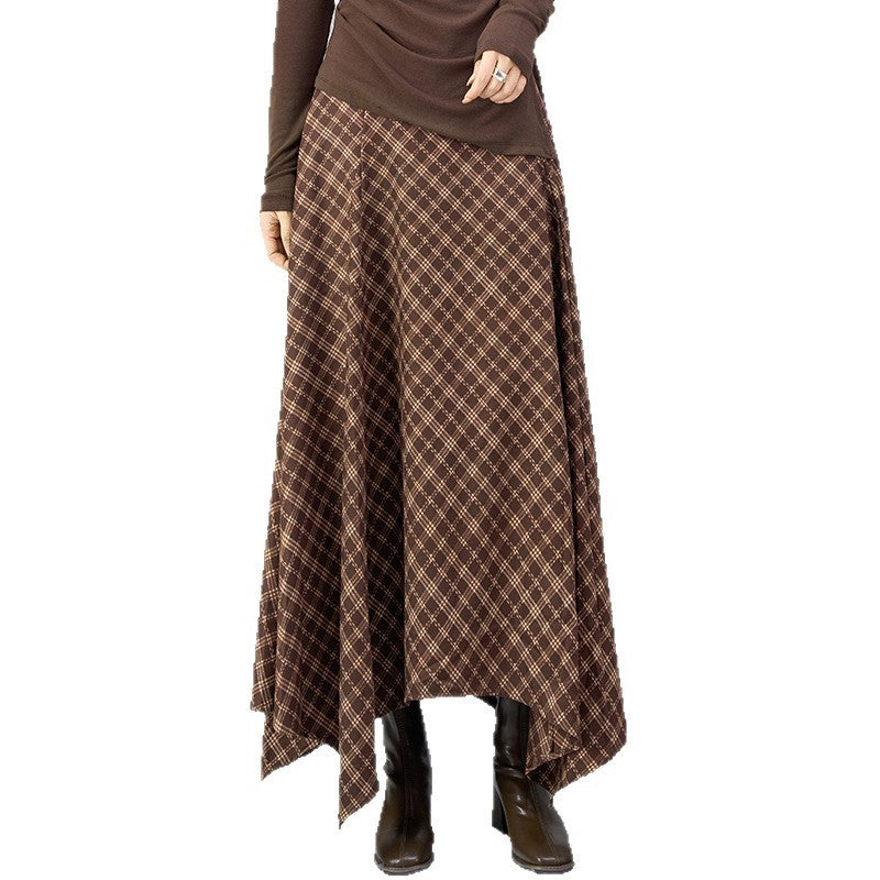 Women's Polyester Scottish Autumn Skirt