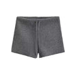 Elastic Elastic Hip Knitted Shorts Women's Knitted Shorts