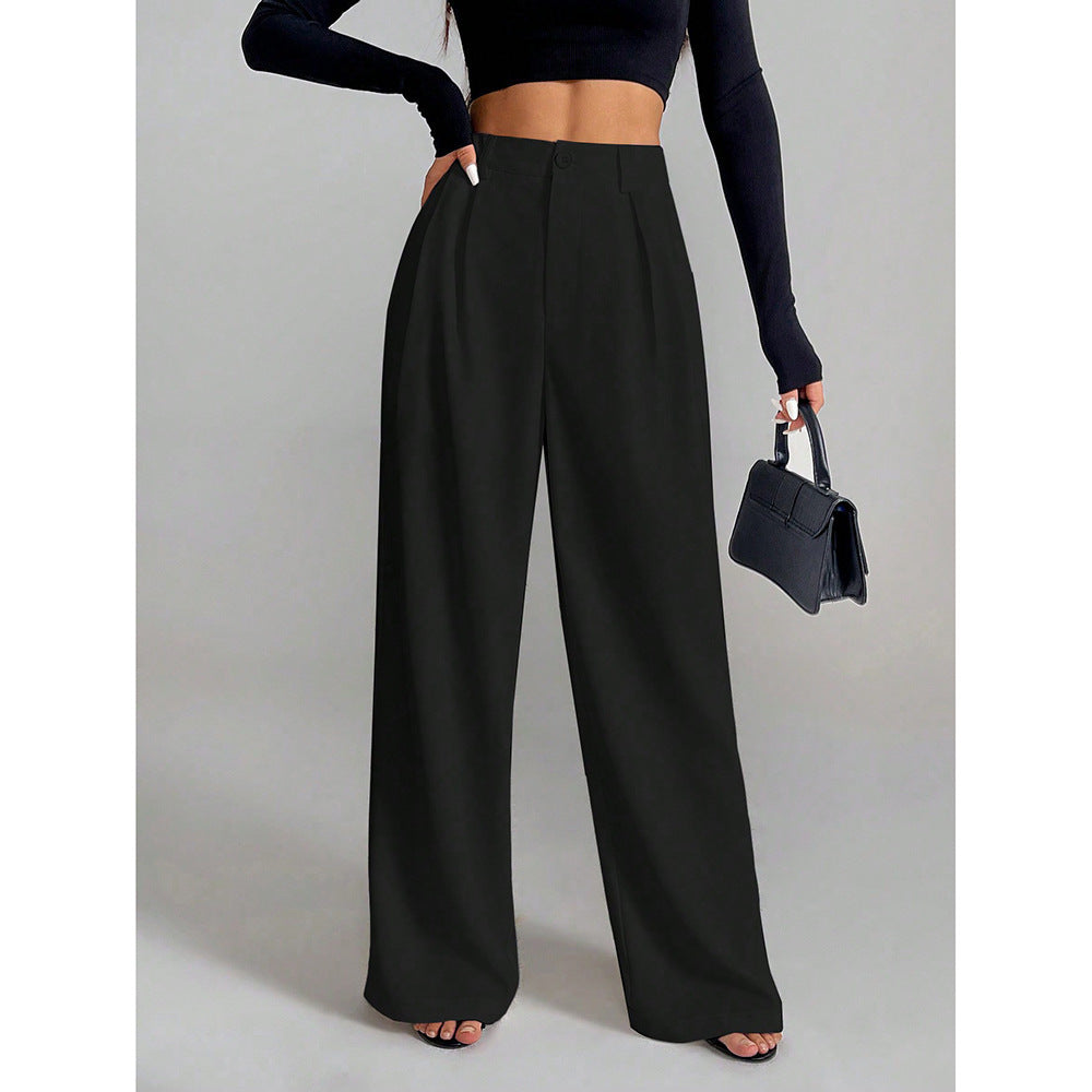 Women's New Versatile Straight-leg Loose Wide-leg Pants