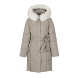 Big Fur Collar Women's Mid-length Winter Loose Korean Style Padded Down Jacket
