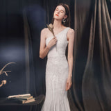 Women's High-end Entry Lux Elegant Socialite Dinner Party Sexy Long Slimming Fishtail Dress