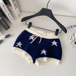 American Pure Hot Girl Slim-fitting Cool Casual Knitted Shorts For Women