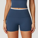 Women's Solid Color Casual Sports Yoga Shorts