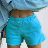 Simple Slim Fit All-matching Comfortable Solid Color Casual Shorts