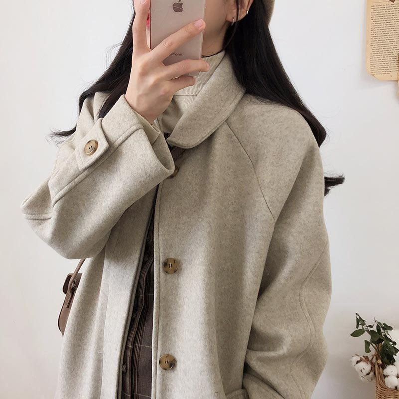Loose Slimming Thickened Over-the-knee Women's Coat