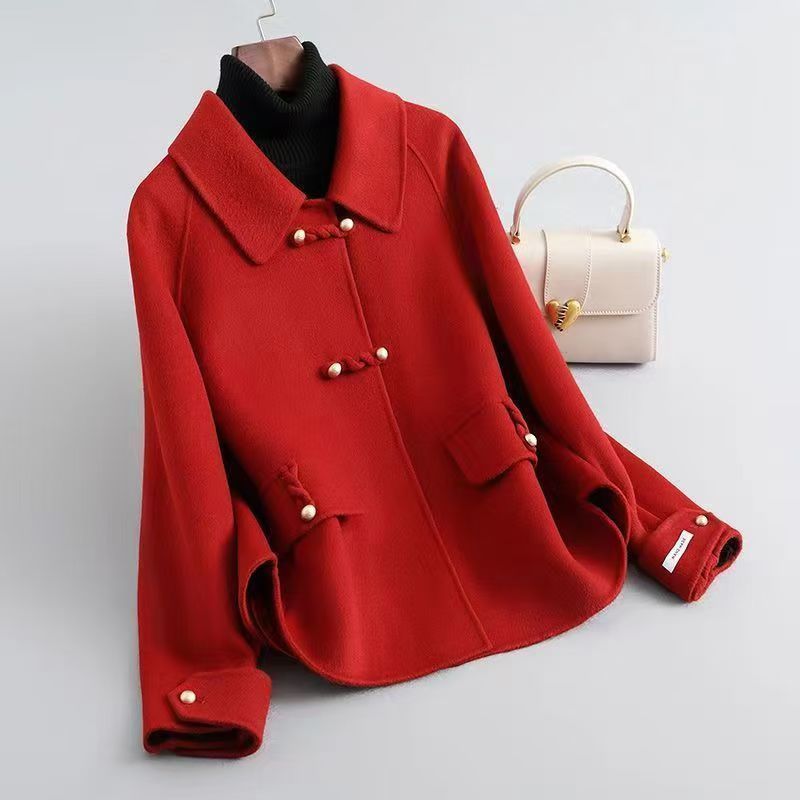 Women's Loose Large Size Autumn And Winter Thickening Double-sided Woolen New Coat