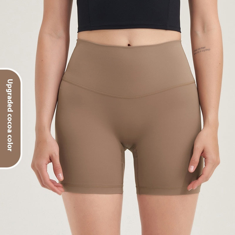 Double-sided Grinding Shorts Yoga Pants Female High Waist Track Shorts