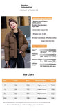 Winter Down Cotton Jacket With Stand Collar Women's Short Style
