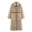 Women's Elegant Fleece Long Overcoat Outerwear