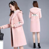 Wool Double-sided Fleece Coat Embroidery Thickening