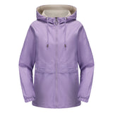 New Hooded Solid Color Trench Coat For Women