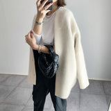 Ins Single Breasted Cardigans Fashion Solid Color Knitted Jacket Women's Autumn Spring Clothing