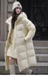 Slim Fit Warm Over-the-knee Lengthened Down Jacket Women