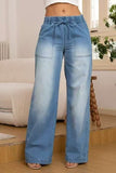 Women's Casual Slim Fit All-matching Straight Jeans