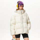 Dopamine Outdoor Three-proof Multi-pocket Hooded Couple Cotton Clothes Coat