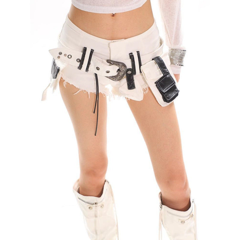 American High Street Design Low Waist Burr Workwear Pants