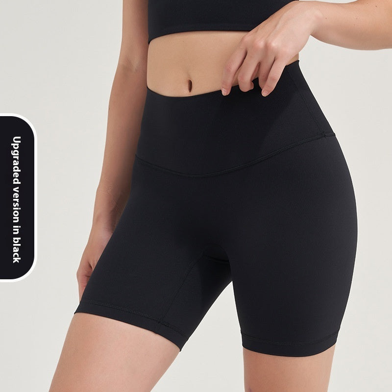 Double-sided Grinding Shorts Yoga Pants Female High Waist Track Shorts