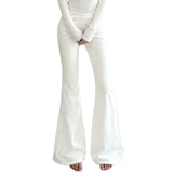 Design Breasted Access Control Waist Slimming And Hip Lifting Denim Trousers