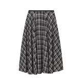 Women's Loose Plaid Midi Dress