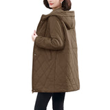 Mid-length Loose Cotton-padded Thick Coat