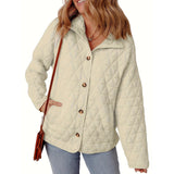 New Cotton Coat With Solid Color Women