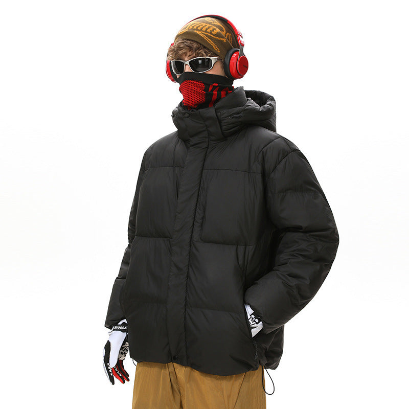 Dopamine Outdoor Three-proof Multi-pocket Hooded Couple Cotton Clothes Coat