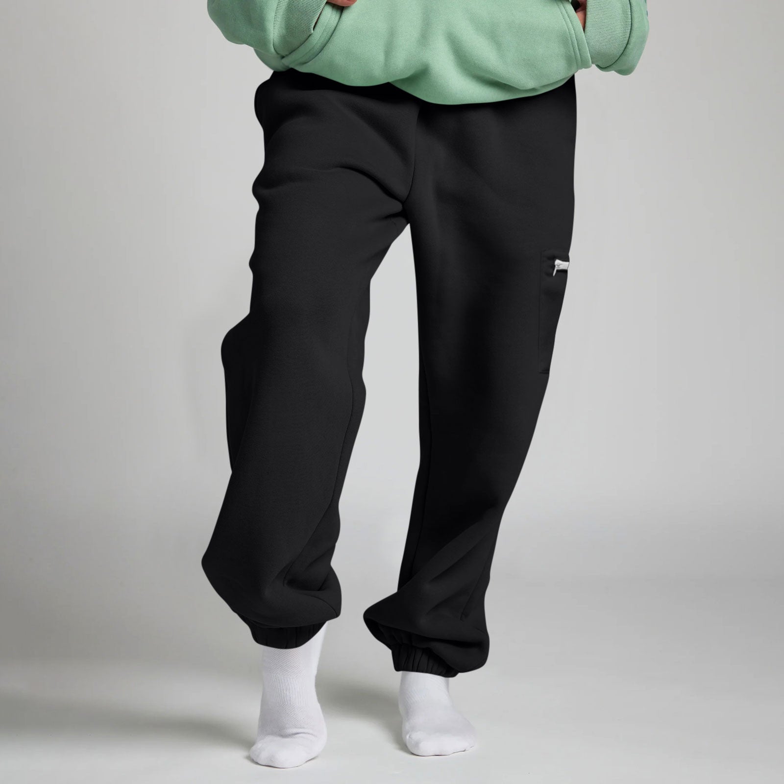 Women's Loose Large-size Fleece-lined Thick Pants